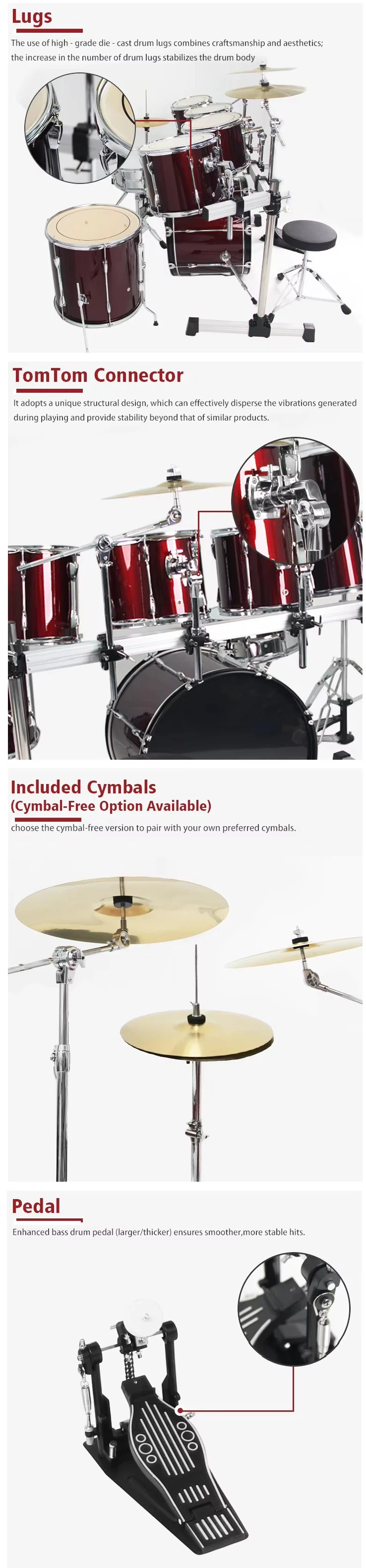 7 Piece Drum Kit 7 Piece Drum Kit